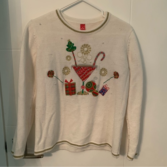 Christmas Martini Sweater - Picture 1 of 2